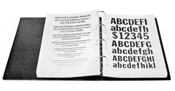 The CR Typebook, designed by Arnold Shaw, supervised by Sidney Minson