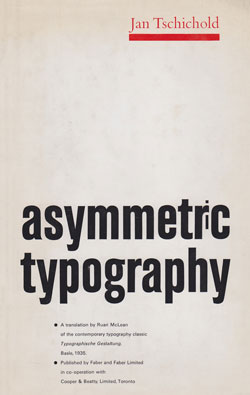 "Asymmetric Typography" by Jan Tschichold